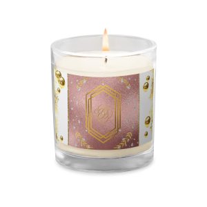 Festive Abundance Glass Jar Soy Wax Candle - sacred geometry and light code activation, ritual energy work