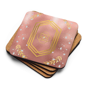 Abundance Manifestation Cork-back Coaster | The Soulfire Oracle Series