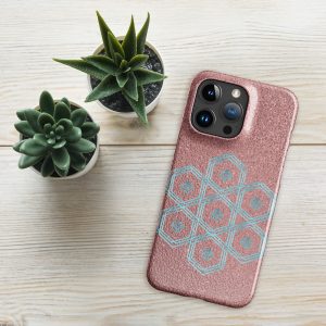 Aqua Rose Glitter Pink Sacred Geometry Astrometaphysical Snowflake - Snap case for iPhone®